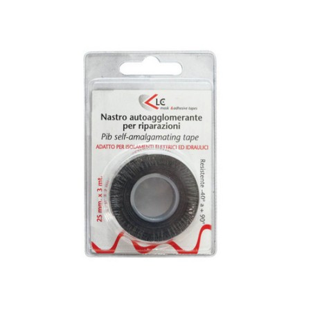 Acquista Nastro autoagglomerante mm 25 x mt 3 NeroFF con riferimento DF. 600-F41010-16 a partire da 5,10 €