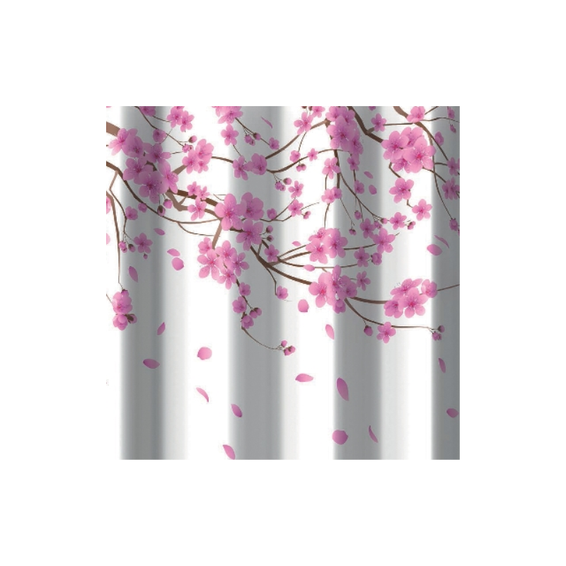Acquista TENDA PER DOCCIA 2 LATI IN TESSUTO CM. 180 X 200 Mod. Sakura Rosa - DH con riferimento DF. 102-0526 a partire da 16,56 €