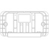 Acquista Controplacca hidrobox dual evolution telaio placca due tasti todini 14.41 E/C con riferimento FA. 14.41 e/c a partire da 15,45 €