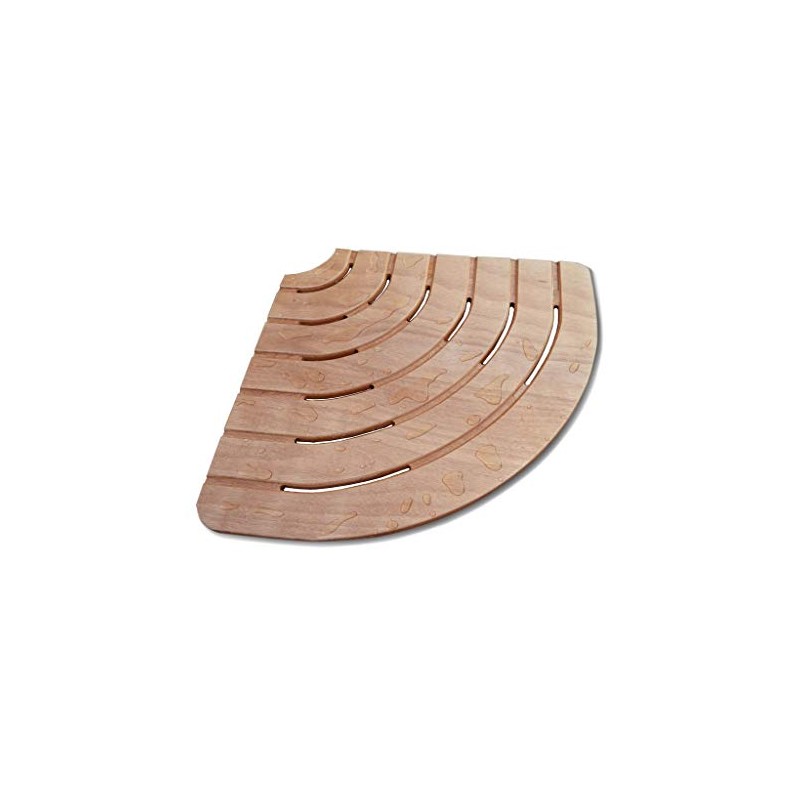 Acquista Pedana piatto doccia angolare antiscivolo 61cm legno marino okumè castel merlino con riferimento FA. 114 a partire da 50,95 €
