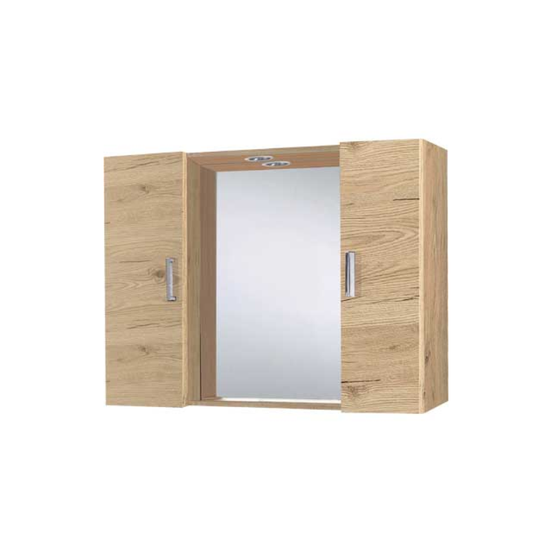 Acquista Specchio 2 ante quercia naturale - Savini H 60 x L 81 x P 16 con riferimento CT. 23279 a partire da 74,10 €