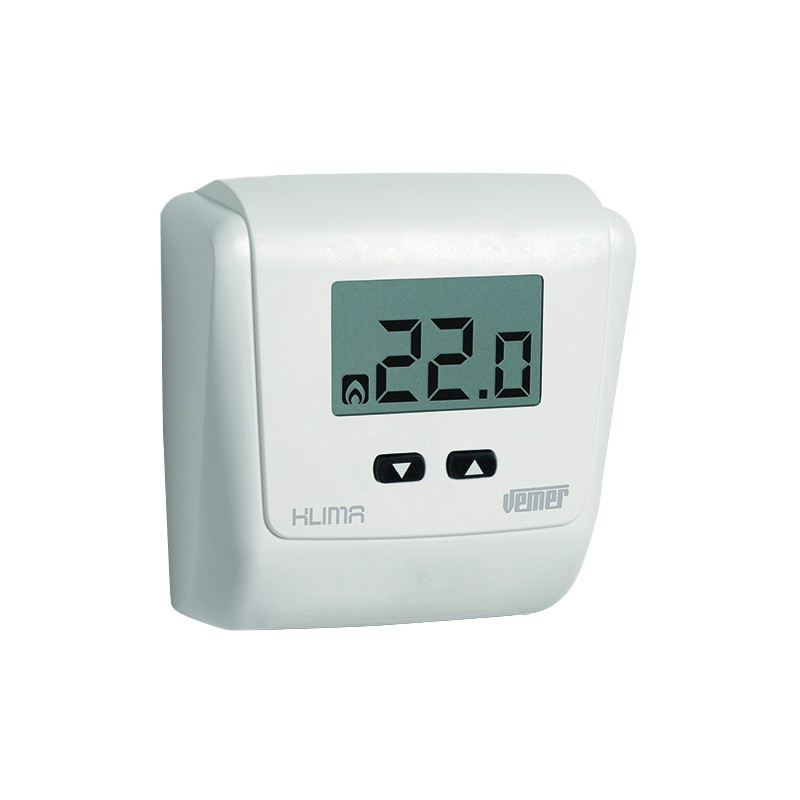 Acquista Termostato elettronico con display klima lcd BiancoVEMER con riferimento DF. 411-VE7290-BI a partire da 30,15 €