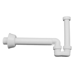 SIFONE PER SCARICO BIDET IN PP BIANCO In. 1"1/4 - Out. 40 OLIVE