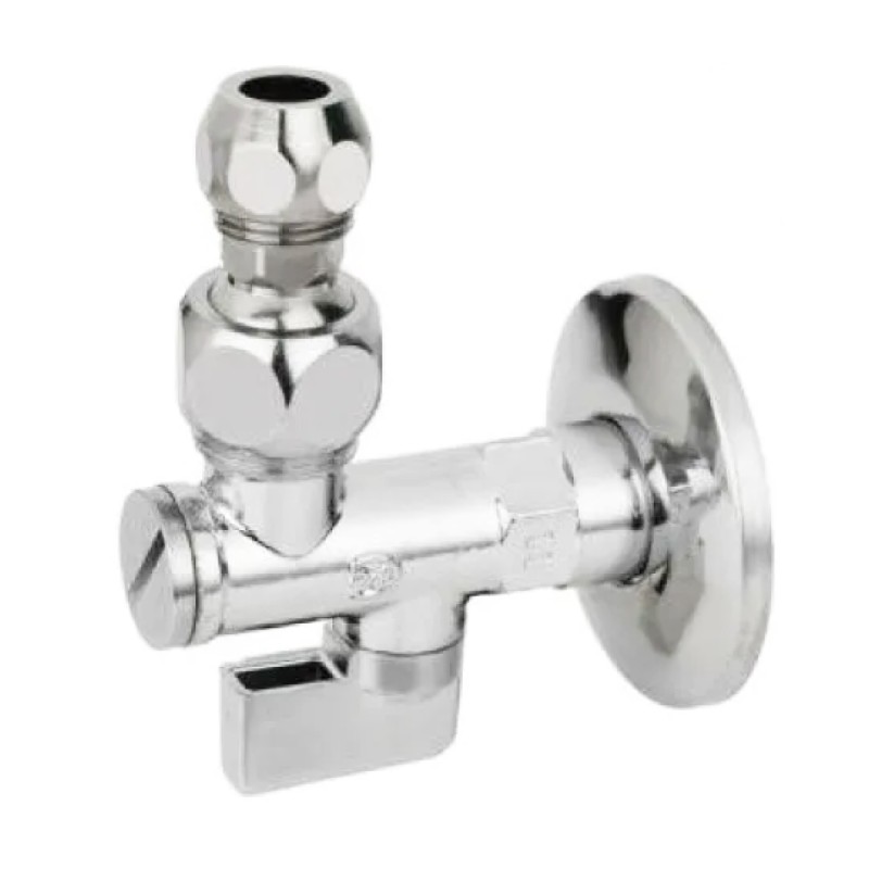 Acquista RUBINETTO SOTTOLAVABO A SFERA IN OTTONE CROMATO CON FILTRO E SNODO 1/2"  EUROTERMO con riferimento HI. RSCS1/2 a partire da 4,95 €