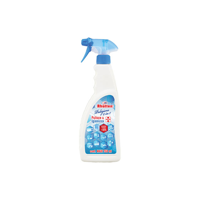 Acquista Igienizzante puligiene 2 in 1 spray rhutten ml 750 haccp (12 pezzi) con riferimento VX. 8390244 a partire da 66,55 €
