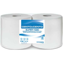 Acquista Carta asciugamani a rotolo super 1000 goffrata veli 2 strappi 800 (2 pezzi) con riferimento VX. 2109809 a partire da 13,65 €