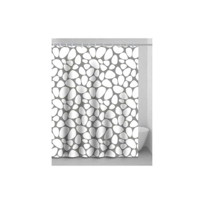 Acquista Tenda doccia stone in vinile + anelli cm 180x200 (2 pezzi) con riferimento VX. 2151090 a partire da 19,40 €