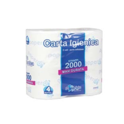 Acquista Carta igienica 2 veli in rotoli maxi 500 strappi - conf. da 4 rotoli 10 confezione con riferimento GF. 251099 a partire da 27,15 €