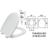 Acquista Sedile wc in termoindurente "passepartout" bianco cerniere inox h050 Saniplast con riferimento GF. 410847 a partire da 47,40 €