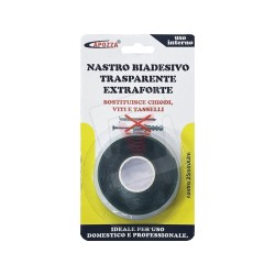 Acquista Nastro biadesivo trasparente extraforte mm. 25x2 mt. (12 pezzi) - con riferimento FV. 53760 a partire da 43,94 €