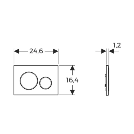 Acquista Placca di copertura 2 tasti sigma 20 geberit Bianco - bordi tasti Dorati GEBERIT con riferimento DF. 132-G115882-KK1 a partire da 100,75 €